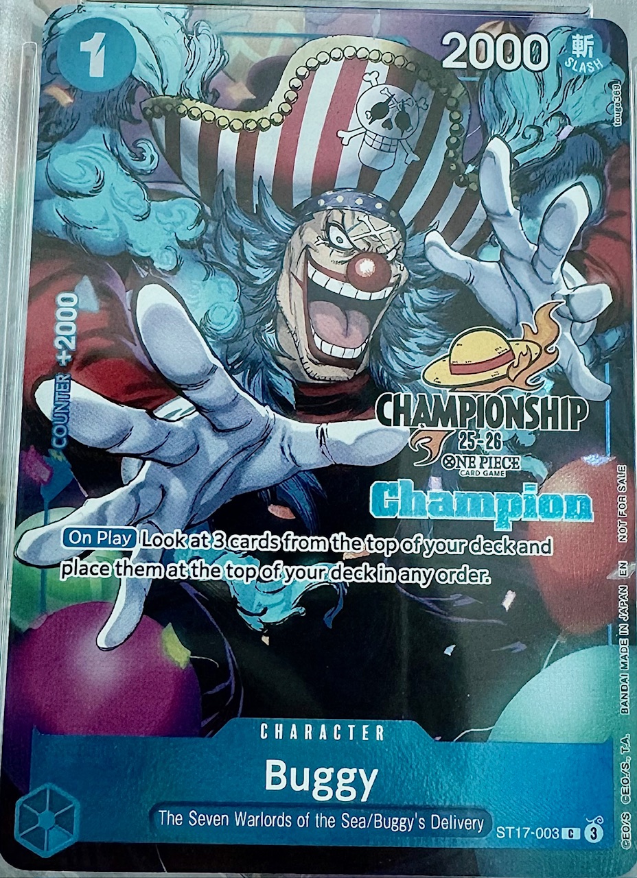 Buggy — Championships Promo (op-chp) — No. ST17-003 — Ver. Promo — vChampionship 25-26 | Champion
