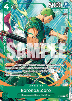 Roronoa Zoro - Promos (promo) - Us Exclusive Promo - No. P-114