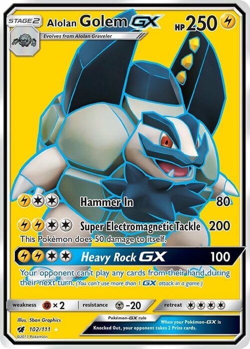 Alolan Golem GX