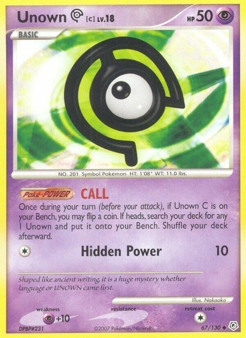 Unown [C] Lv.18