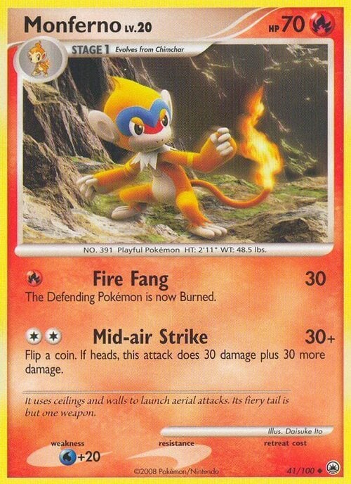 Monferno Lv.20