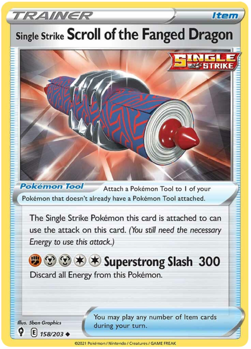 Single Strike Scroll of the Fanged Dragon