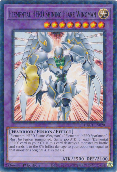Elemental HERO Shining Flare Wingman