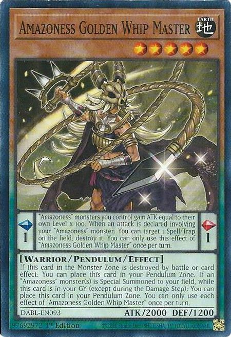 Amazoness Golden Whip Master