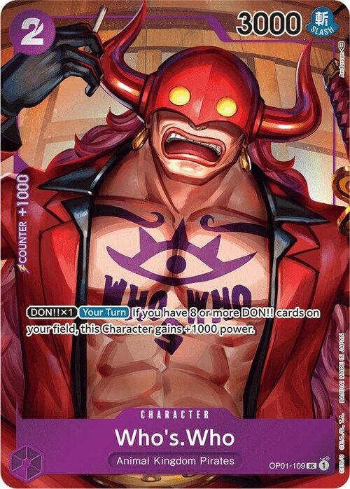 Who's.Who - OP-01: Romance Dawn (op01) - Box Topper - No. OP01-109b