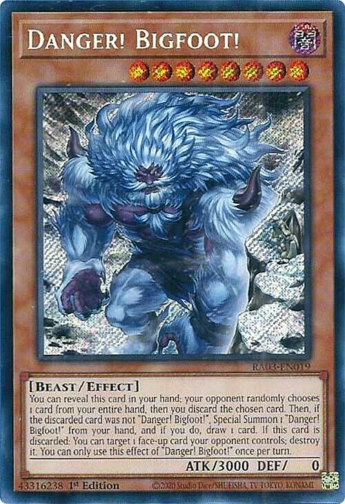 Danger! Bigfoot!