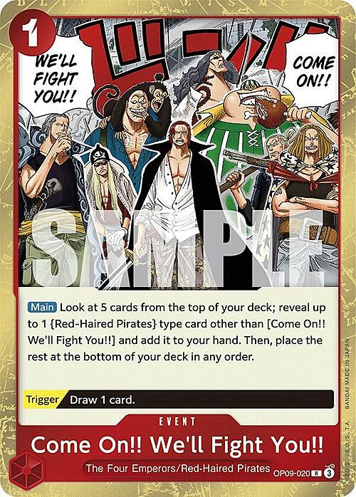 Come On!! We'll Fight You!!