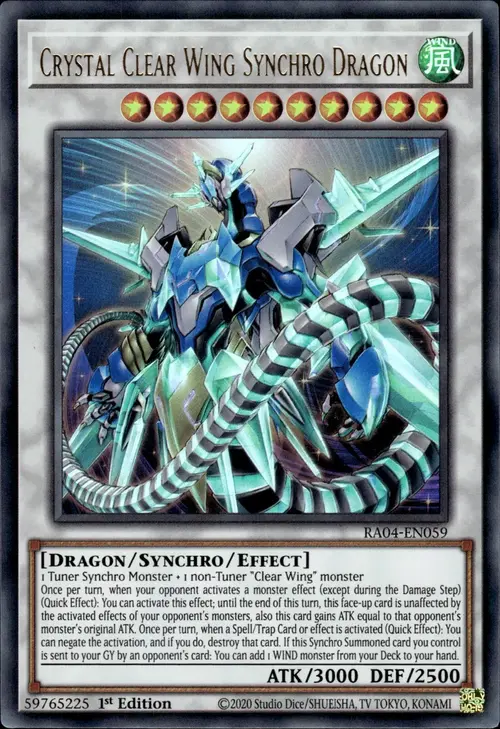 Crystal Clear Wing Synchro Dragon