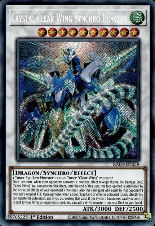 Crystal Clear Wing Synchro Dragon