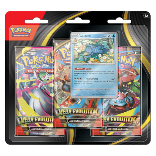 Mega Evolution: Golduck 3-Pack Blister