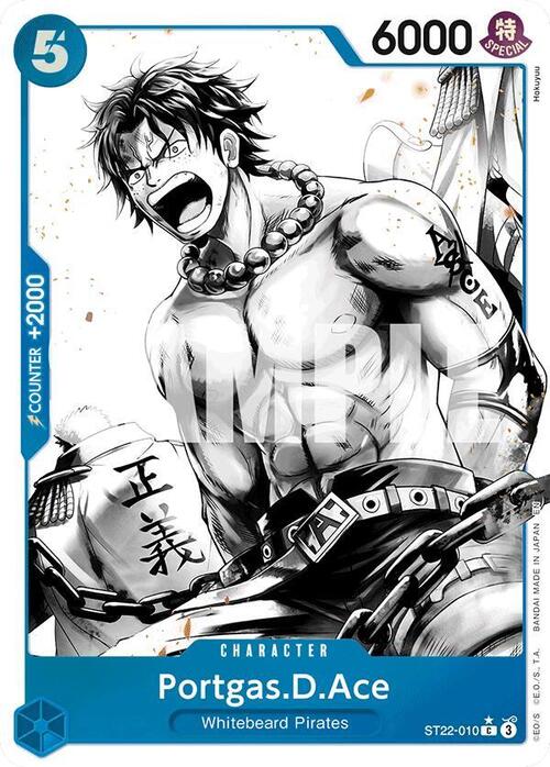 Portgas.D.Ace - ST-22: Starter Deck EX Ace & Newgate (st22) - Alternate Art - No. ST22-010a