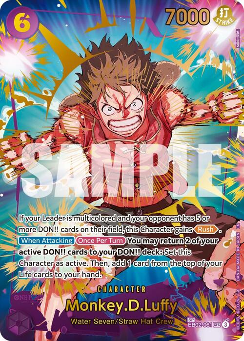 Monkey.D.Luffy — PRB-02: The Best 2 - Premium Booster (prb02) — No. EB02-061a — Ver. Special — vSpecial Rare
