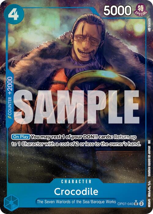 Crocodile - PRB-02: The Best 2 - Premium Booster (prb02) - Alternate Art - No. OP07-040a