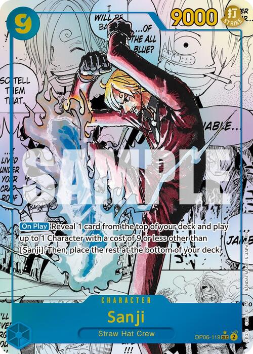Sanji — PRB-02: The Best 2 - Premium Booster (prb02) — No. OP06-119a — Ver. Alternate Art — vManga Panel Alternate Art | Secret Rare