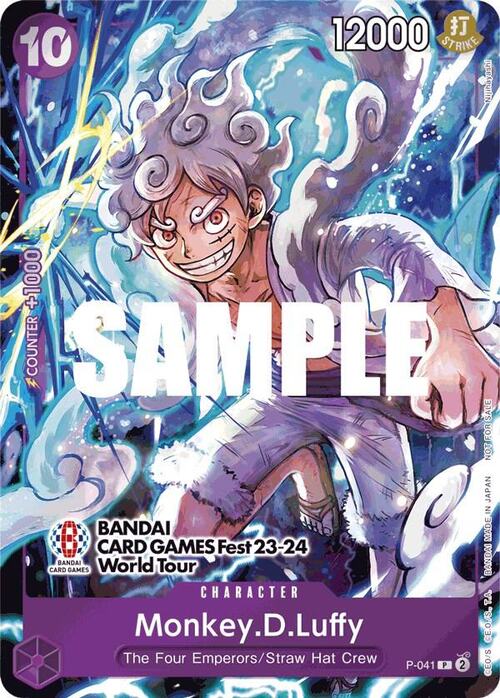 Monkey.D.Luffy — Championships Promo (op-chp) — No. P-041 — Ver. Promo — vBandai Card Game Fest 23-24