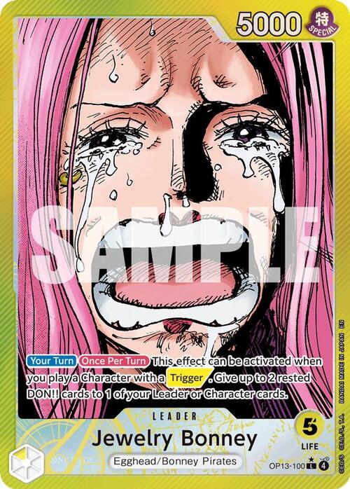 Jewelry Bonney - OP-13: Carrying on his Will (op13) - Alternate Art - No. OP13-100a - Ver. Alternate Art