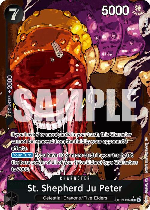 St. Shepherd Ju Peter — OP-13: Carrying on his Will (op13) — No. OP13-084a — Ver. Alternate Art — vAlternate Art