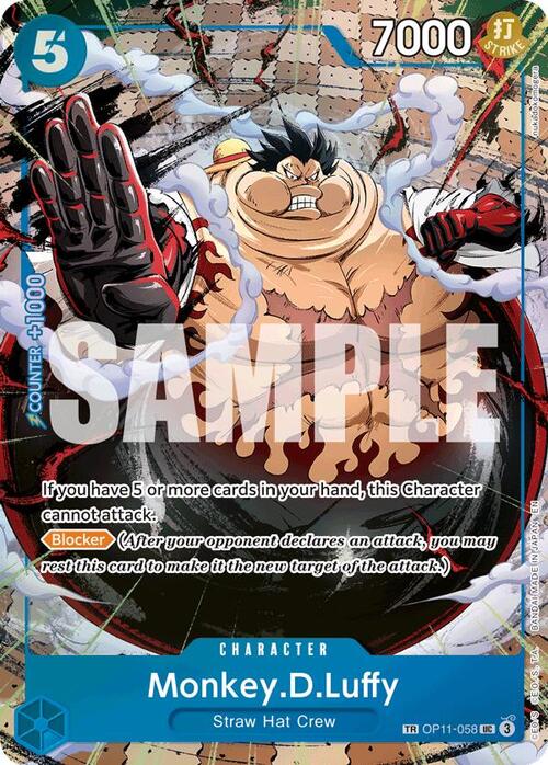 Monkey.D.Luffy — OP-13: Carrying on his Will (op13) — No. OP11-058 — Ver. Special — vTreasure Rare