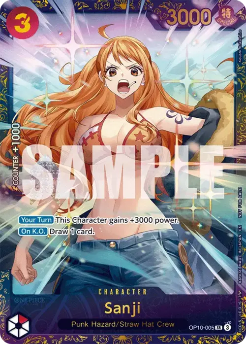 Sanji — Store Tournaments Promos (stp) — No. OP10-005 — Ver. Promo — vTreasure Cup