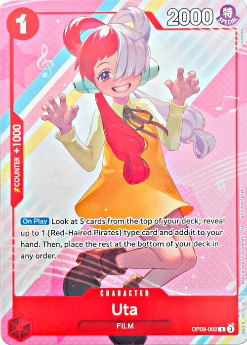 Uta - Unnumbered Promos (up) - Welcome Pack Vol. 2 - No. OP09-002