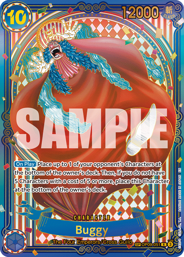 Buggy — OP-14: The Azure Sea's Seven (op-14) — No. OP09-051g — Ver. Special — vSpecial Rare | Gold