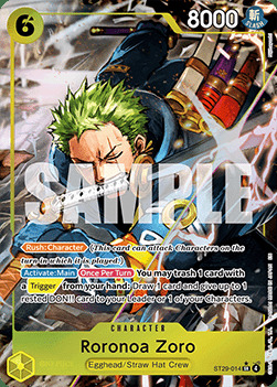 Roronoa Zoro - ST-29: Starter Deck Egghead (st-29) - Full-Art - No. ST29-014a