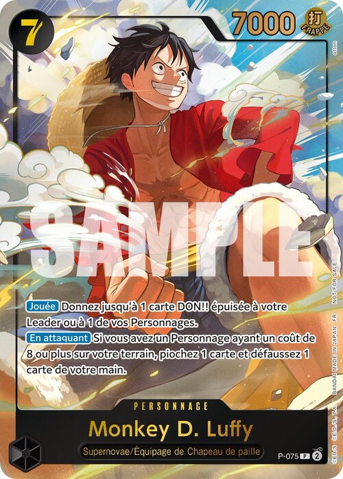Monkey.D.Luffy - Promos (promo) - Japan Expo 2025 | Gold Text - No. P-075 - Ver. Promo