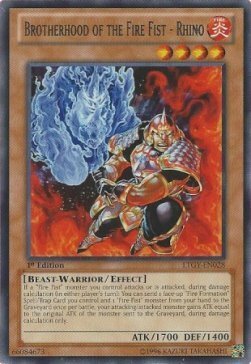 Brotherhood of the Fire Fist - Rhino