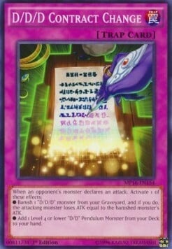 D/D/D Contract Change